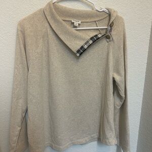 J. Crew Beige Cowl Neck Sweater